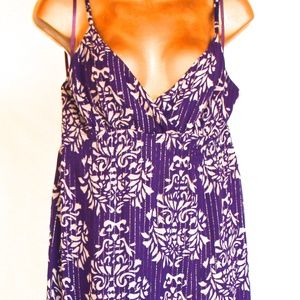 Gorgeous Silky Long Purple Maxi Dress Sz 8